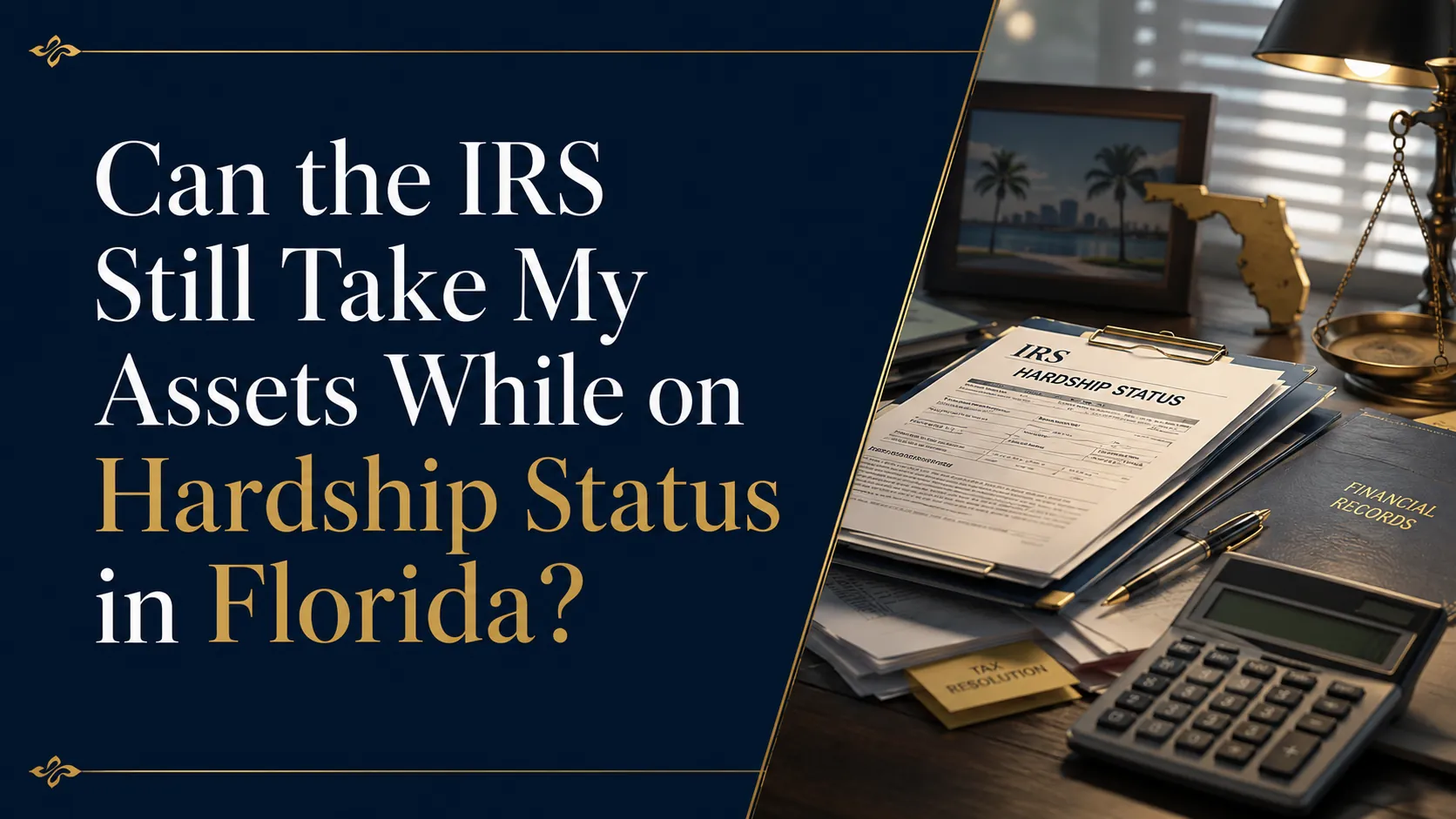 IRS hardship status asset protection Florida